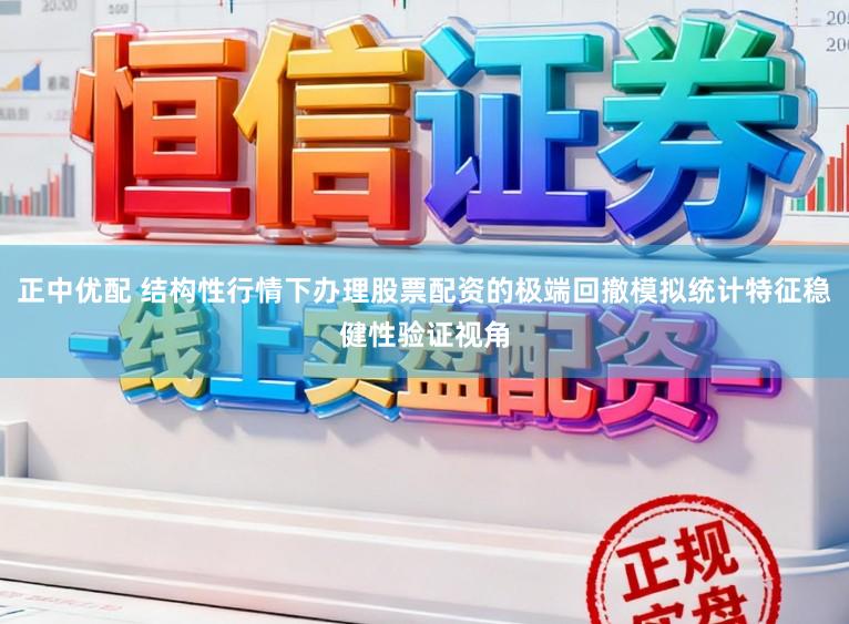 正中优配 结构性行情下办理股票配资的极端回撤模拟统计特征稳健性验证视角