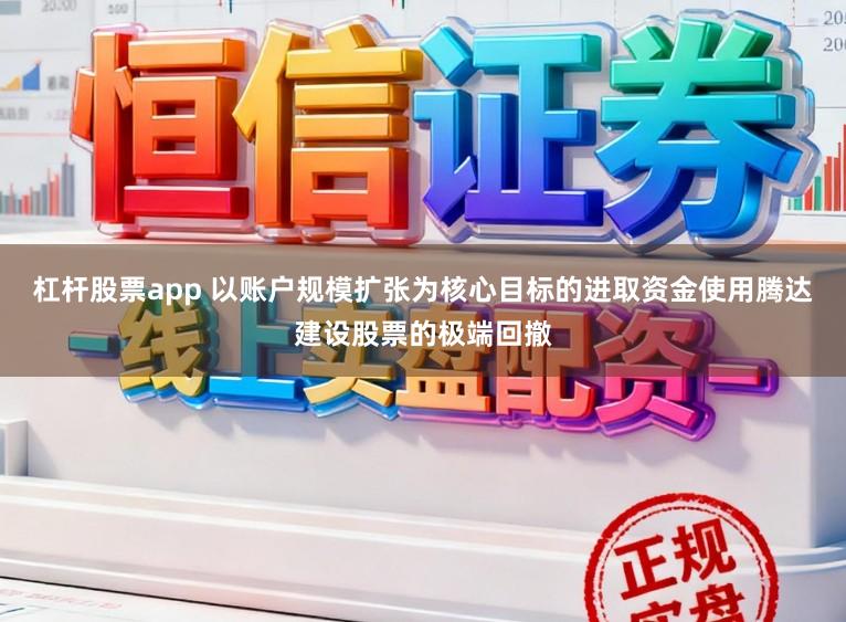 杠杆股票app 以账户规模扩张为核心目标的进取资金使用腾达建设股票的极端回撤